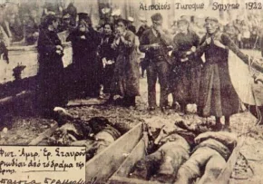 Griechische Opfer und trauernde Angehörige (Wikipedia) | Foto: Wikipedia