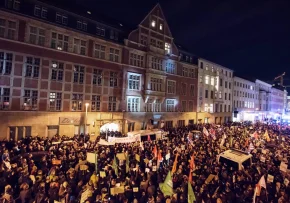 Demo gegen MP-Wahl Thüringen  | Foto: Foto: epd bild Christian Ditsch