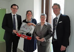 Prof. Christopher Spehr, Alexandra Husemeyer, Ilse Junkermann, Dr. Jochen Birkenmeier (v.l.) (Foto EKM) | Foto: EKM