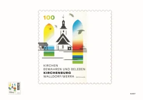 Briefmarkenmotiv Kirchenburg Walldorf-Werra (Bundesfinanzministerium) | Foto: Bundesfinanzministerium