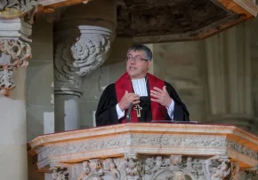 Landesbischof Friedrich Kramer predigt im Dom Magdeburg (epd Viktoria Kuehne) | Foto: epd/Viktoria Kuehne