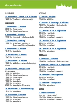 Gottesdienste 12-24 bis 03-25