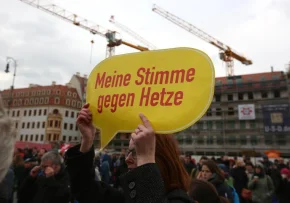 Meine Stimme gegen Hass | Foto: Foto: epd/Matthias Schumann